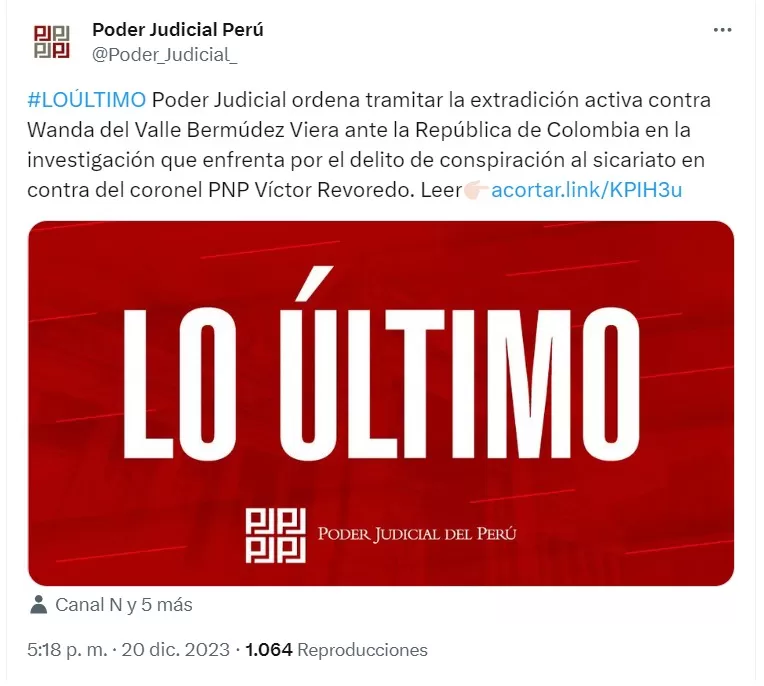 Foto: Poder Judicial