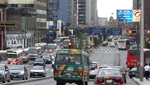 Tránsito vehicular en Lima. Foto: Andina