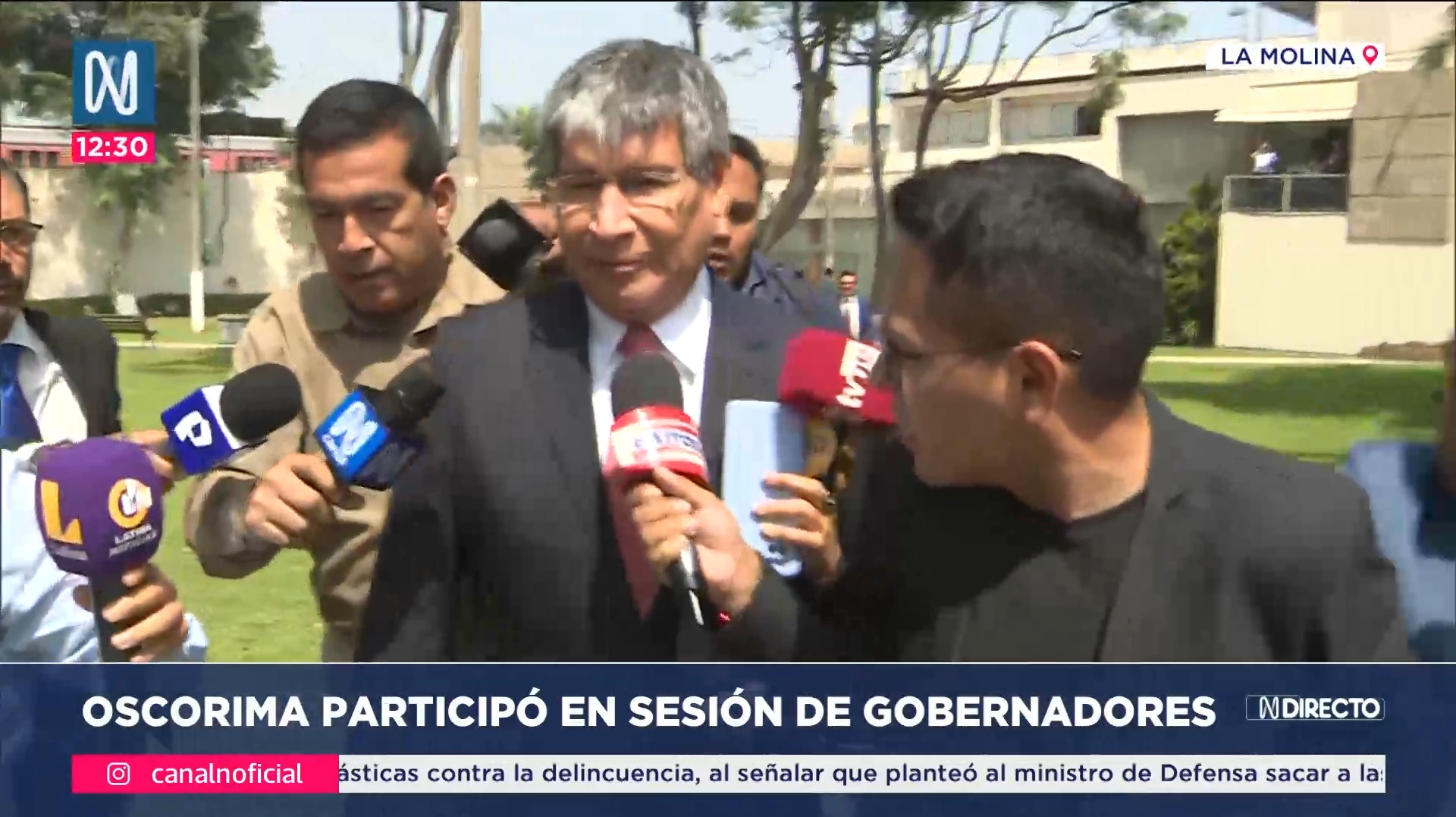 Wilfredo Oscorima se retiró de reunión con gobernadores: “No voy a dar ninguna declaración, porque estoy en calidad de investigado”