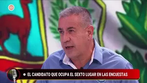 Grozo responde a cuestionamientos tras subir en encuestas. Foto y video: Enfrentados