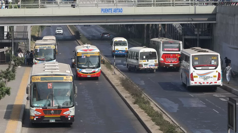 Transporte público. Foto: Andina