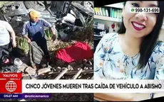 Yauyos: Cinco jóvenes mueren tras caída de vehículo a abismo - Noticias de accidente-transito