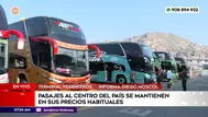 Yerbateros: Menor afluencia y pasajes accesibles en esta Navidad