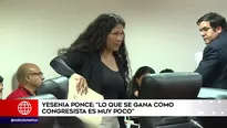 La congresista no agrupada Yesenia Ponce. Foto: América Noticias