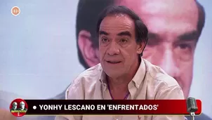 En Enfrentados, Yonhy Lescano cuestionó la elección de José María Balcázar y afirmó que responde a una estrategia del “pacto mafioso” para polarizar el voto. Video: América TV