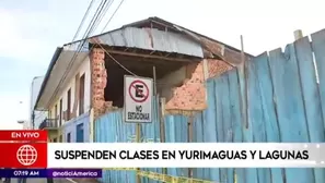 Suspenden clases en Yurimaguas. Foto: América TV