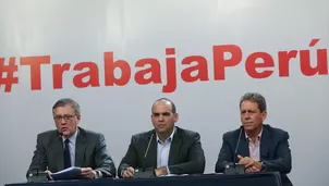 Conferencia de prensa luego de finalizado el Consejo de Ministros. Foto: Agencia Andina/Video: América Noticias