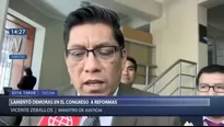 Ministro de Justicia habló en torno a las reformas propuestas por el presidente Vizcarra. Foto Canal N