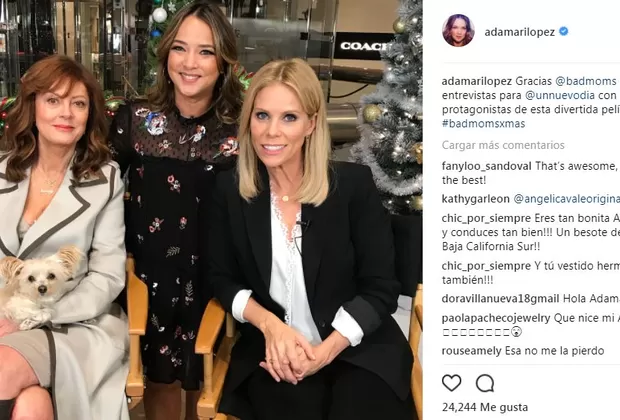 Adamari López y Susan Sarandon posaron juntas en esta foto y esto pasó