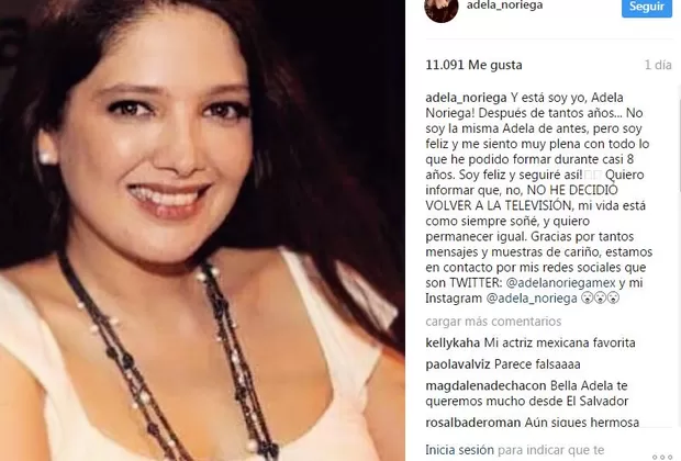Adela Noriega: esto es lo que debes saber de su “regreso” a las redes sociales