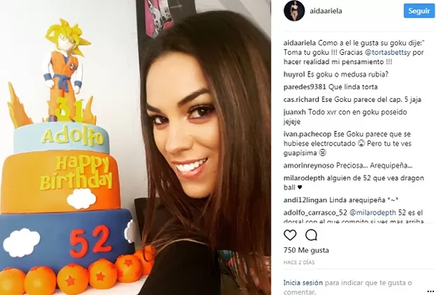 Aída Martínez sorprendió a su novio pero un detalle causó intriga