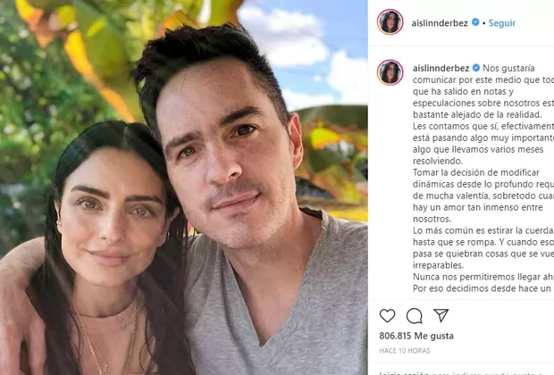 Aislinn Derbez y Mauricio Ochmman confirmaron su separación 