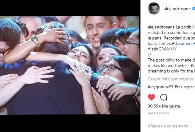 Alejandro Sanz en los Grammy Latino