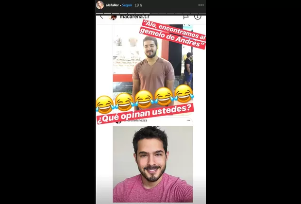 Alessandra Fuller muestra foto del 'gemelo' de Andrés Vílchez y luce así