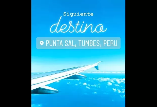 Alessandra Fuller la pasa así en su viaje por el norte peruano