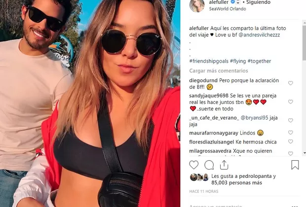 Ale Fuller y Andrés Vílchez se dedican estos mensajes tras rumores sobre romance