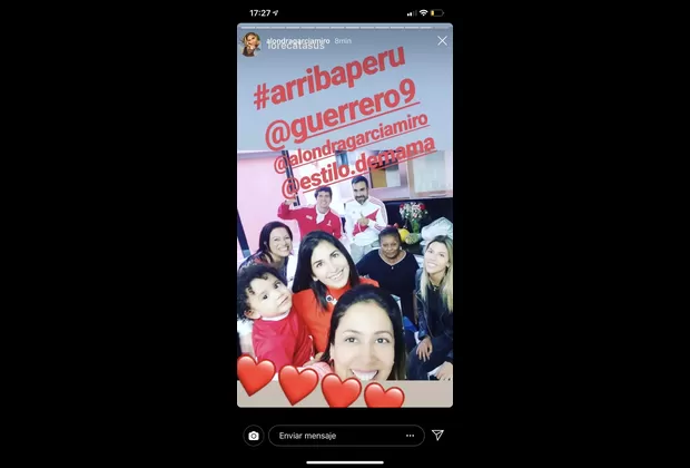 Alondra García Miró familia Paolo Guerrero