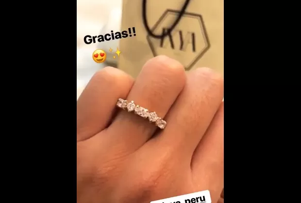 ¿Alondra García Miró lució anillo de compromiso?