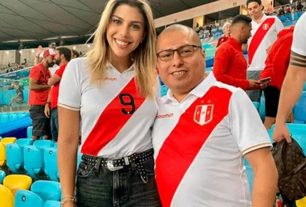Alondra García Miró lució orgullosa camiseta de Paolo Guerrero en Perú – Bolivia