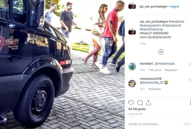 Paolo Guerrero y Alondra García Miró Brasil