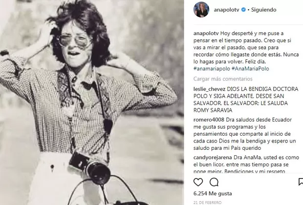 Ana María Polo en su adolescencia