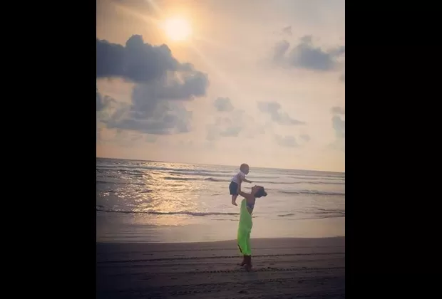 Anahí celebró el cumpleaños de su hijo Manuel con tierna fotografía