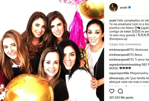 Anahí difunde foto junto a su sobrina y causa asombro por el gran parecido