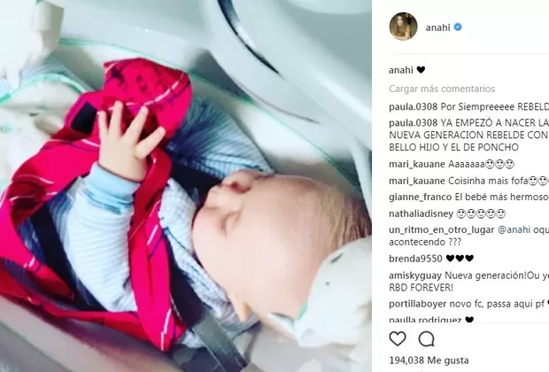 Anahí: esta foto de su pequeño hijo acapara miradas en Instagram