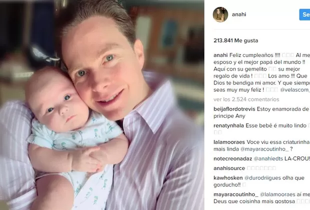 Anahí compartió tierna foto de su bebé con Manuel Velasco