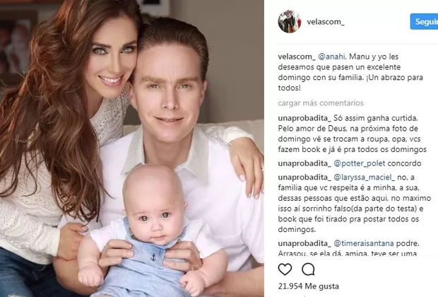 Anahí y Manuel Velasco enternecieron las redes sociales con esta foto familiar