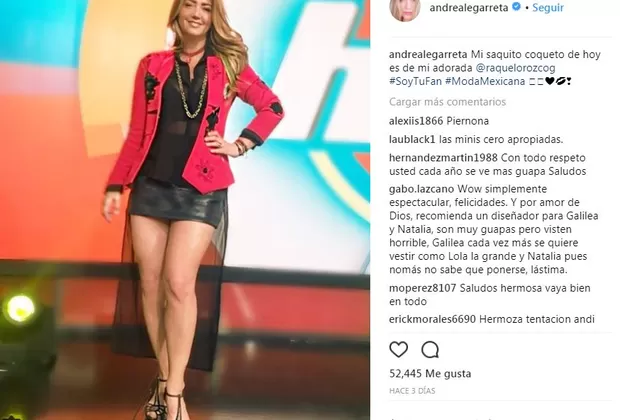 Andrea Legarreta y la foto que causó revuelo en Instagram