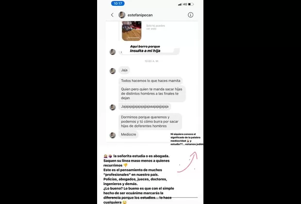 Andrea San Martín le dio una lección a usuaria que insultó a su hija 