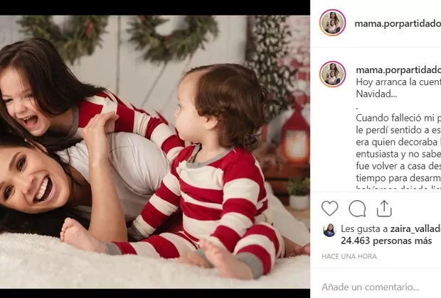 Andrea San Martín recordó a su fallecido padre con publicación sobre la Navidad