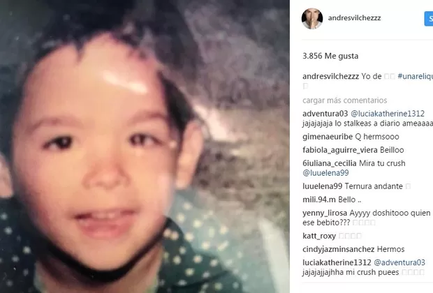 Andrés Vílchez publicó foto de su infancia y enterneció a fans en redes