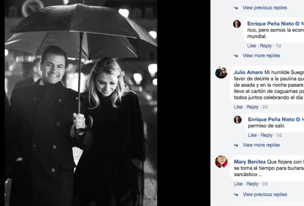 Angélica Rivera: su esposo respondió así a propuesta de un fan en Facebook