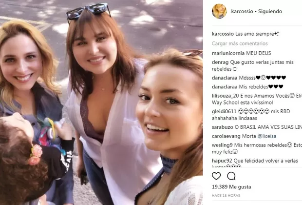Reencuentro de Vico, Pilar y Celina