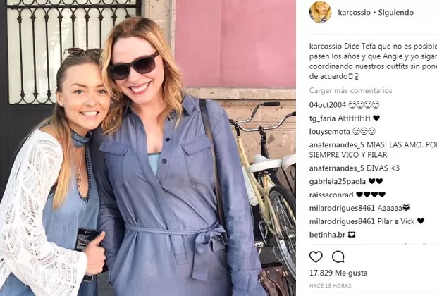 Reencuentro de Vico, Pilar y Celina