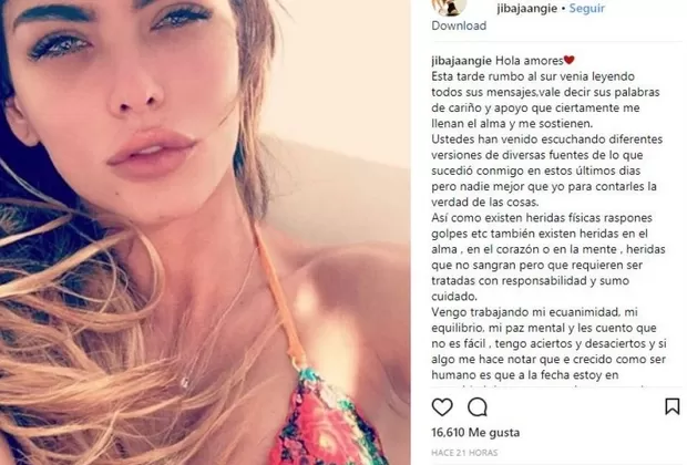 Angie Jibaja habló de su depresión