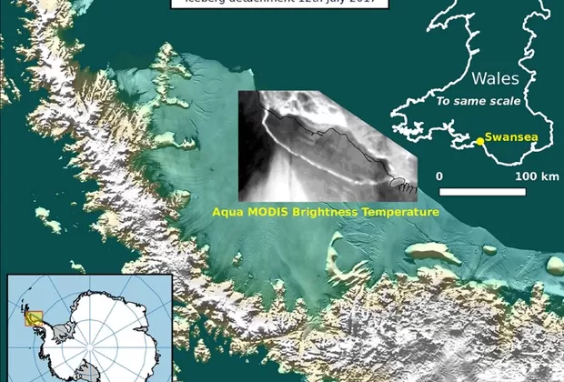Antártida: se desprende uno de los icebergs más grandes del mundo