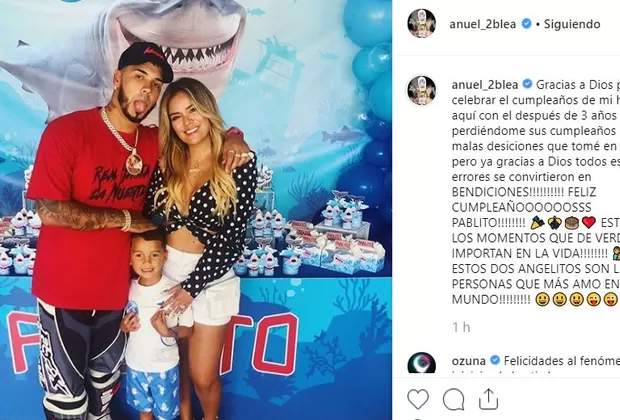 Anuel AA cumpleaños hijo