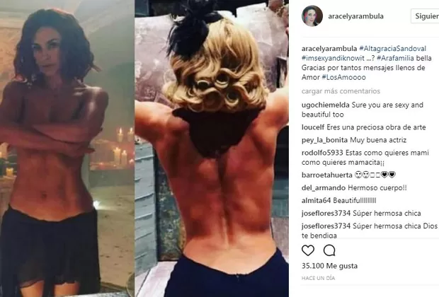 Aracely Arámbula en topless