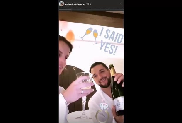 Arturo Caballero le propuso matrimonio a Alejandra Baigorria 