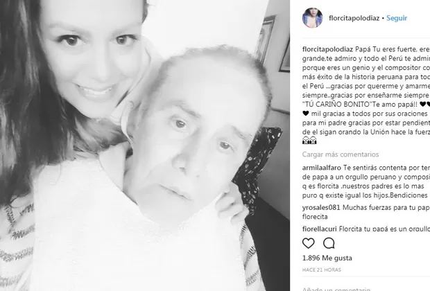 Florcita Polo y su papá