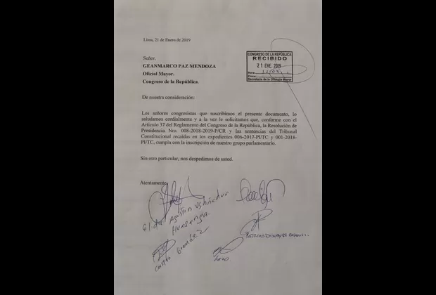 Bancada Unidos por la República solicitó inscripción en el Congreso