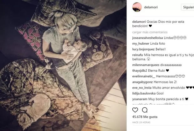 Bárbara Mori enternece las redes sociales con esta nueva foto de su nieta