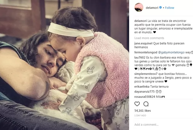 Barbara Mori inicia el nuevo año con tierna fotografía de su nieta Mila