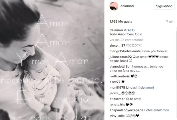 Bárbara Mori publica nueva foto de su nieta