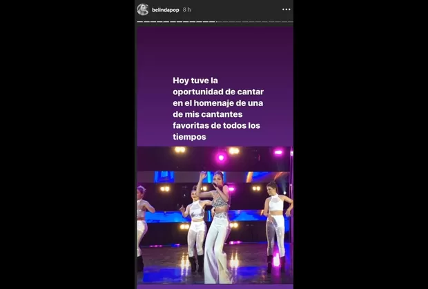 Belinda sufrió falla técnica cuando cantaba tema de Selena