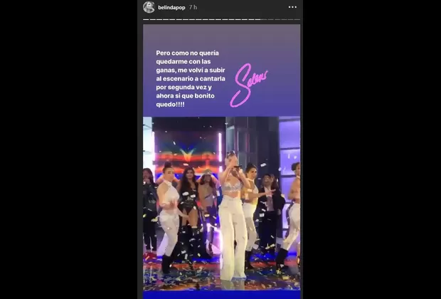 Belinda sufrió falla técnica cuando cantaba tema de Selena