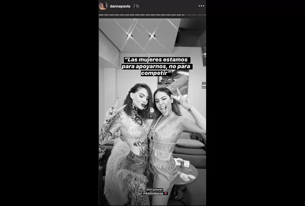 Belinda y Danna Paola desmintieron rumores de enemistad con foto 